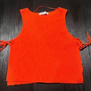 Free people beach open side tie tank